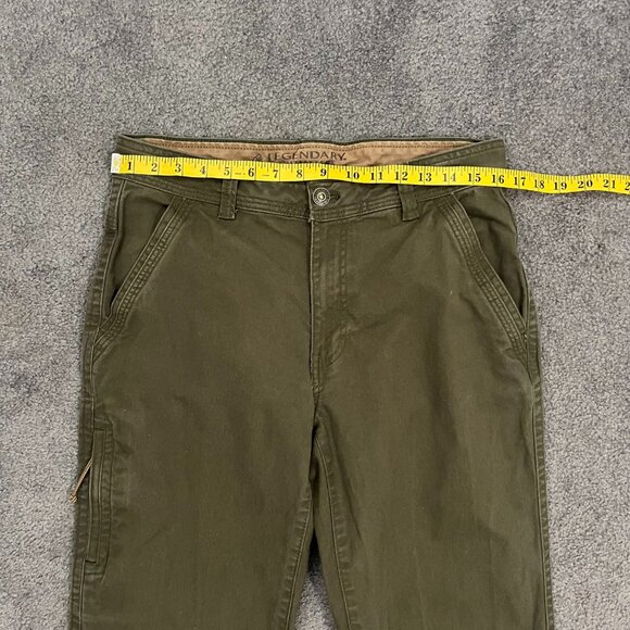 Legendary Outfitters | Olive Green Cargo Relaxed Fit Utility Work Pants, 32x34 - Picture 5 of 10